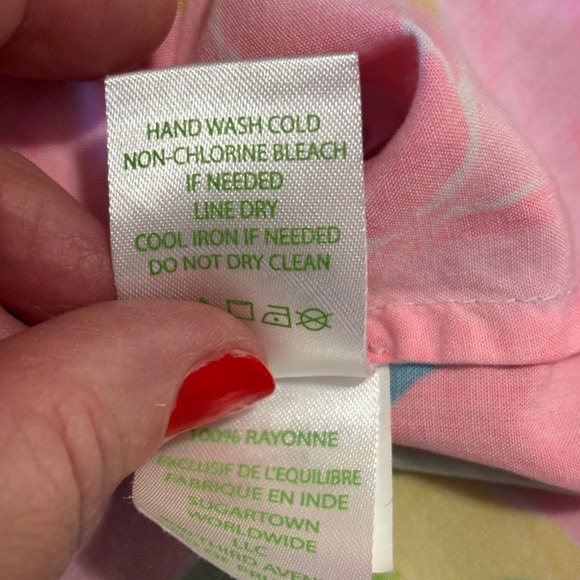 Lilly Pulitzer Sleeveless Tropical Tunic Top M Coastal Resort Floral Relaxed - Picture 5 of 7